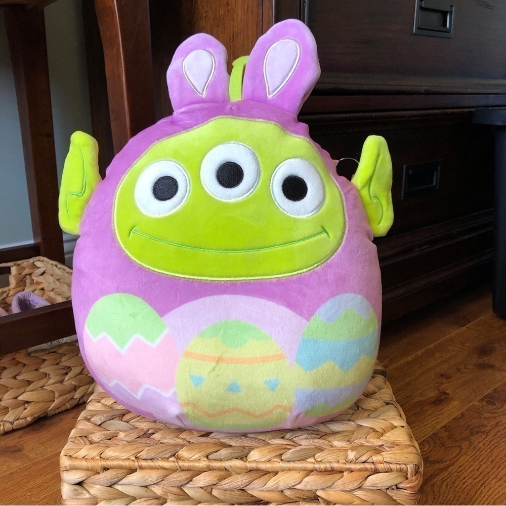 Squishmallows Disney: Toy Story - Alien remixed as Easter Bunny in size 10”